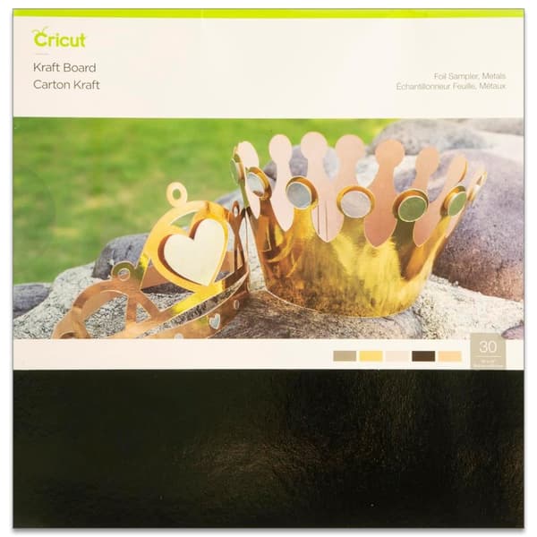 Cricut Kraft Board 30 ark - Metallic Foil - 12x12 Tum