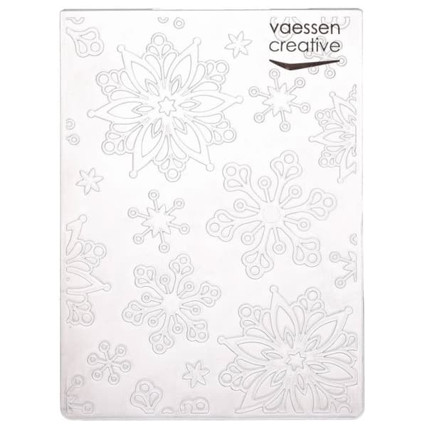 Embossing Folder A6 - Fancy Snowflakes - Vaessen