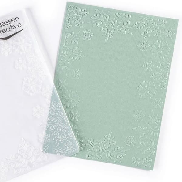 Embossing Folder A6 - Snowflake Trim - Vaessen