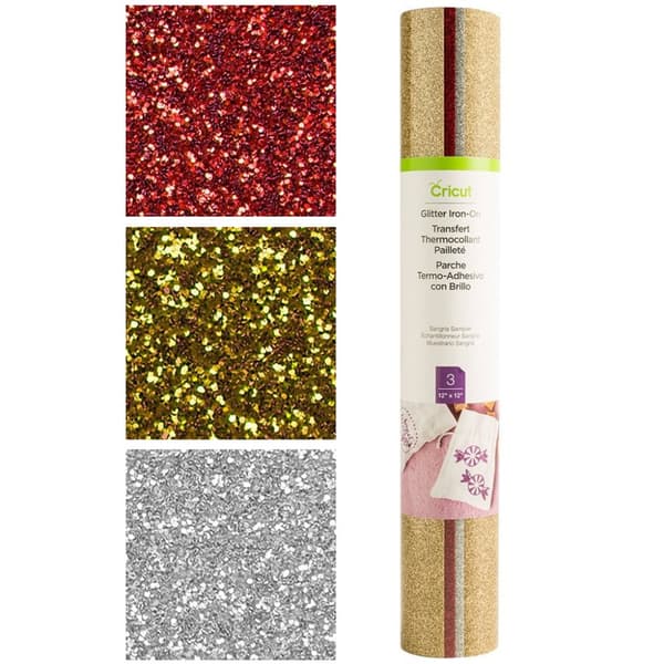Heat Transfer Glitter Iron-On Sangria Sampler 12x12 - 3 ark