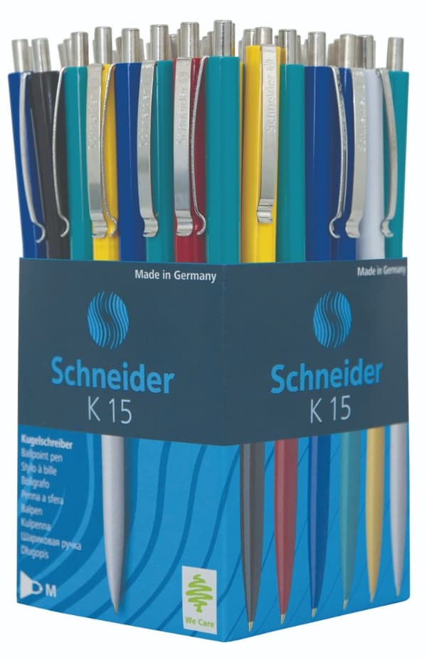 SCHNEIDER K15 automatisk kulspetspenna, M, mix av färger