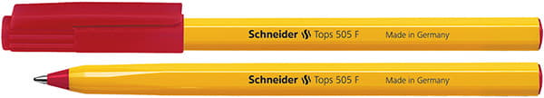 SCHNEIDER Tops 505 kuglepen, F, rød