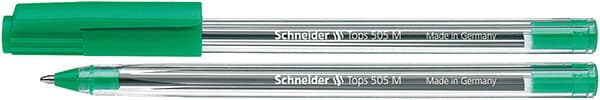 SCHNEIDER Tops 505 kulspetspenna, M, grön