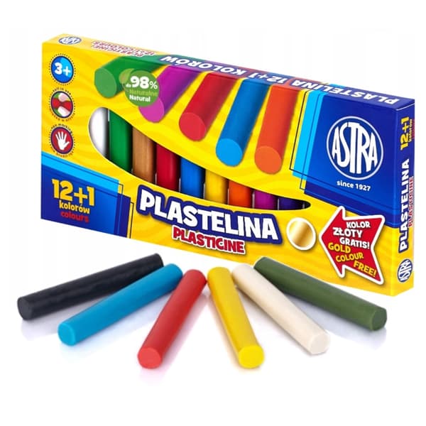 Plasticine Astra 13 Farver 12+1 AS303115007