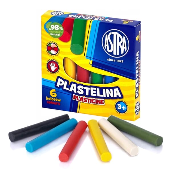 Plasticine Astra 6 farver AS83811905