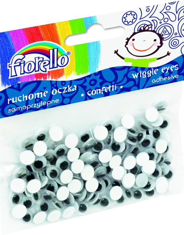 Konfetti Øjer Selvklæbende Fiorello 7x7 mm 150 stk GR-KE150-7 / 170-2269