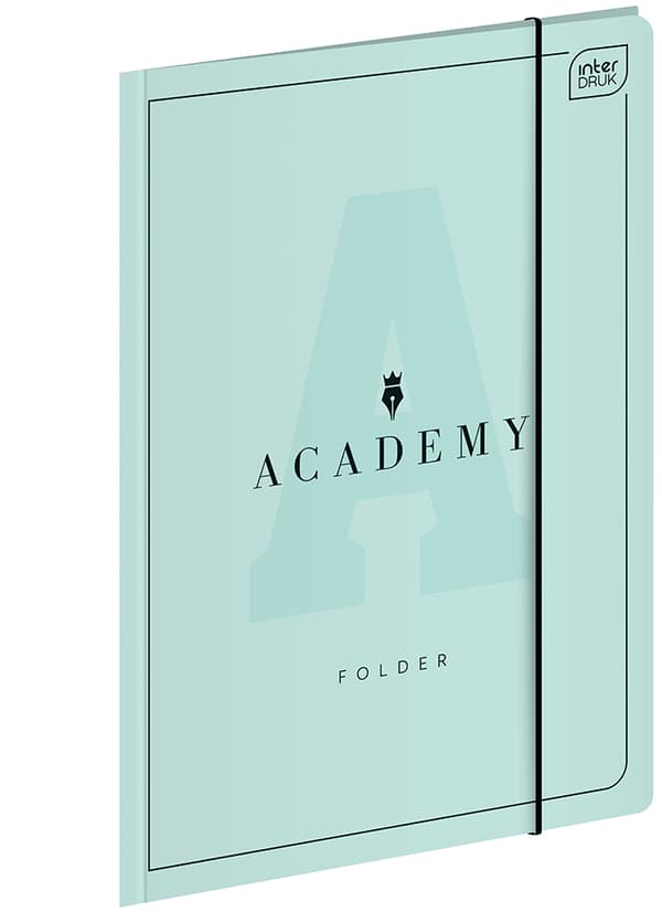 Mappe med gummibånd A4+ Academy Pastel Interdruk