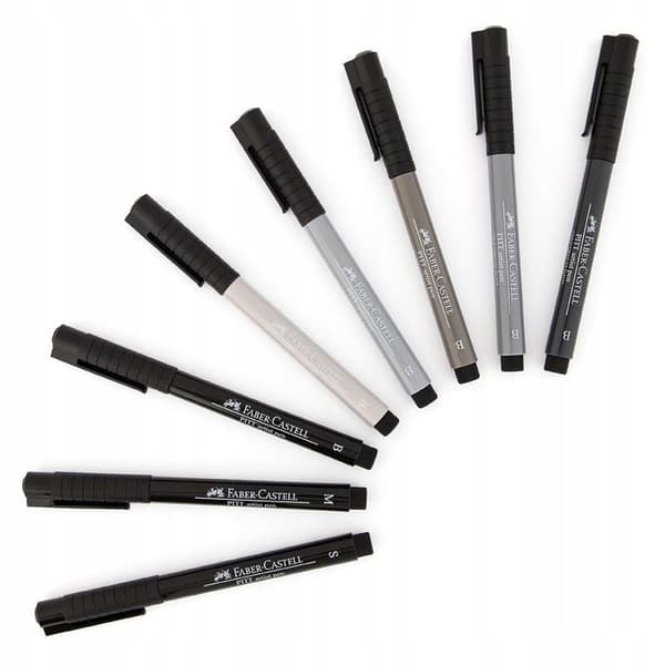 Pitt Artist Pen Manga Fineliners 8 st. Basic Case Faber-Castell 167107 FC