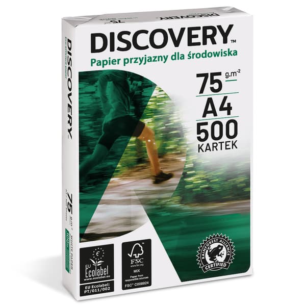 Tulostinpaperi A4 kopiokone Discovery 75g 500 kpl.