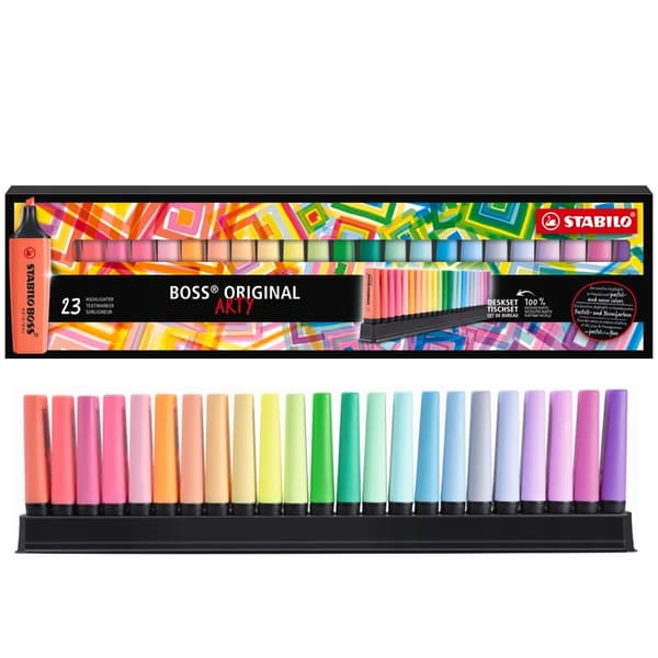 Stabilo Boss Arty Highlighter med stativ/sæt med 23/ 7023-01-5-20