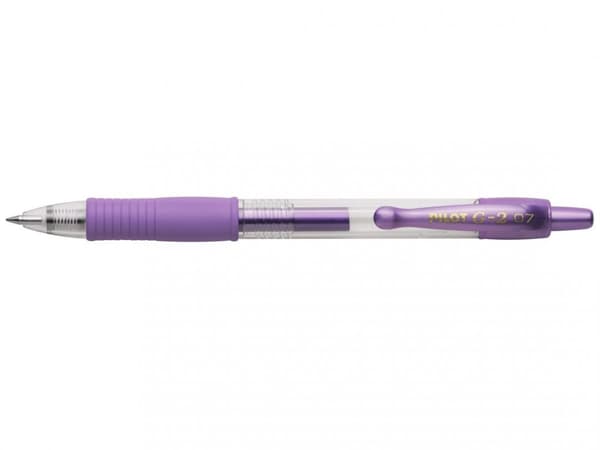 Pilot G2 Gel Pen Automatisk Lila Metallic PIBL-G2-7-MV
