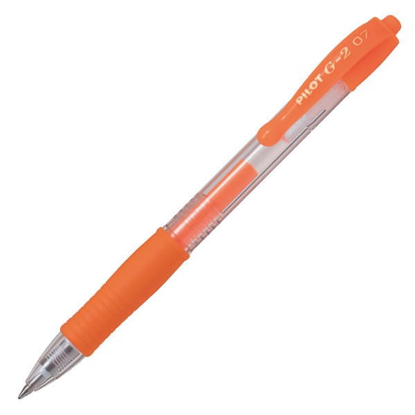 Pilot G2 Gel Pen Automatisk Neon Orange PIBL-G2-7-NO