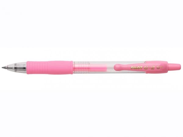 Pilot G2 Gel Pen Automaattinen pastellinpunainen PIBL-G2-7-PAP