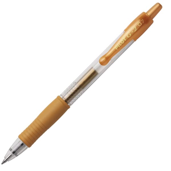Pilot G2 Gel Pen Automatisk Guld Metallic PIBL-G2-7-GD