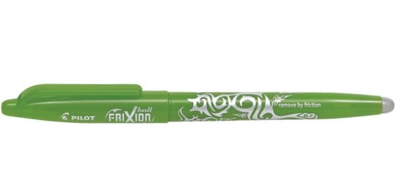 Pilot Frixion Kuglepen Lysegrøn Med Viskelæder BL-FR7-SG