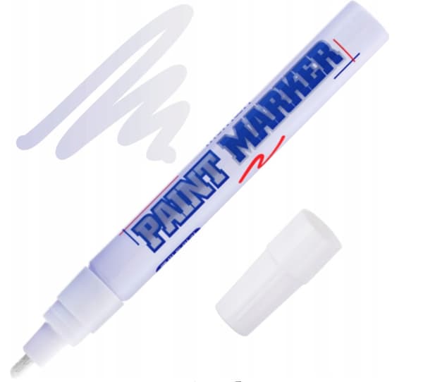 Oljemarkör 4mm Vit PM05