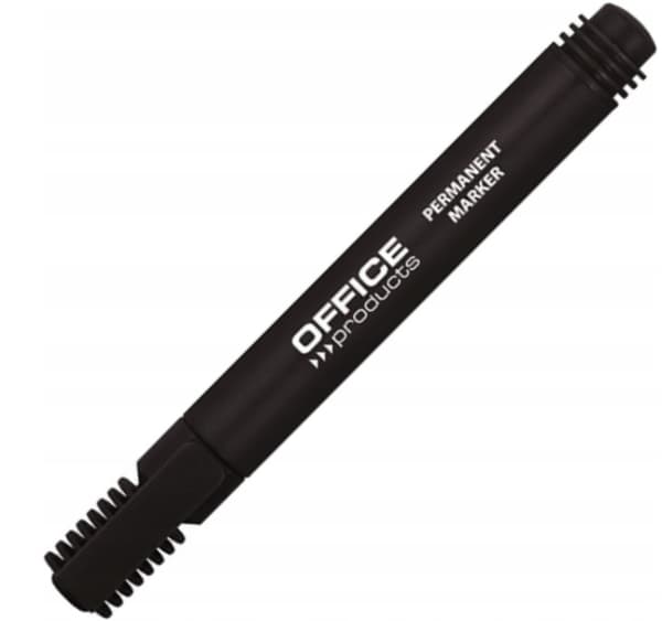 KONTORPRODUKTER permanent tusch, rund, 1-3mm (linje), sort