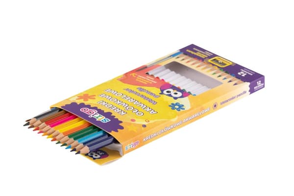 Akvarelblyanter 12 farver + spidser + pensel Strigo SSC112
