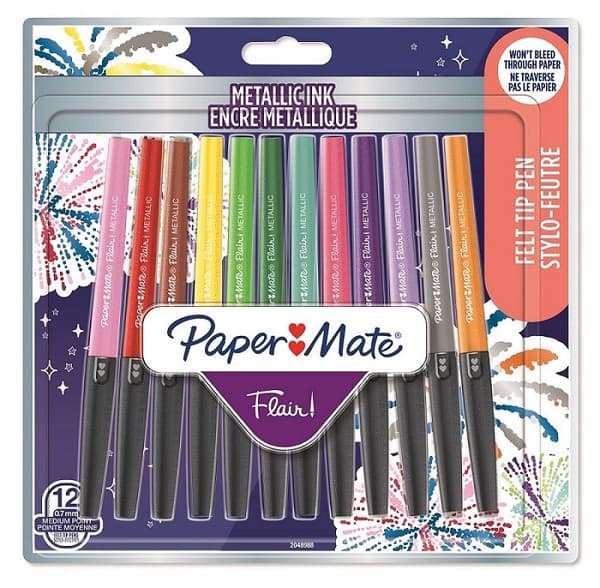 Paper-Mate Flair Metallic tuscher 12 stk. 2137362