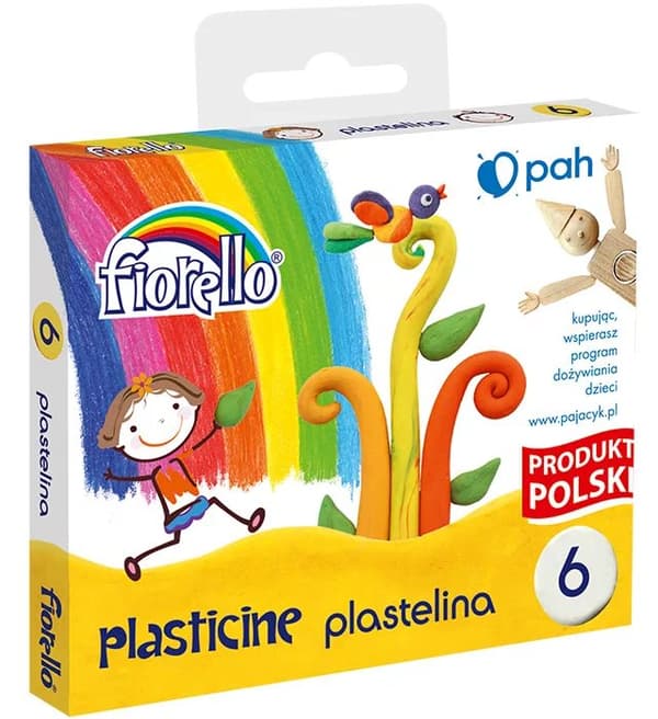 Fiorello Plasticine 6 farver 170-1430