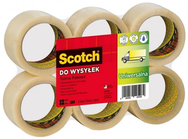 Scotch gummipackningstejp 3M 48mm/66m Färglös 3M-XX004803829