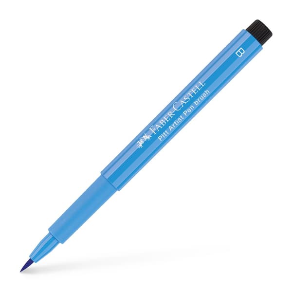 Pitt Artist Pen B The Blues 8 stykker Størrelse B Nuancer af blå Faber-Castell 167173FC