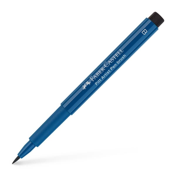 Pitt Artist Pen B The Blues 8 stykker Størrelse B Nuancer af blå Faber-Castell 167173FC