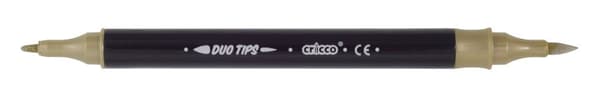 Cricco dubbelsidiga metalliska borstmarkörer 6-färgsfodral CR385K6