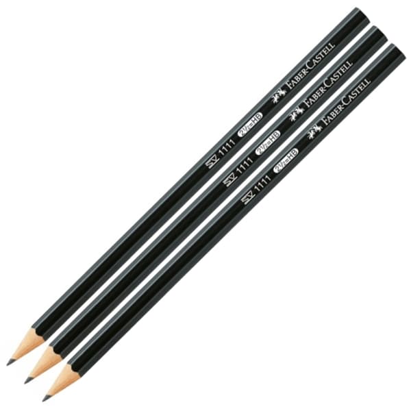 Grafitpenna Hb Svart 3 delar Blister Faber-Castell 111182FC