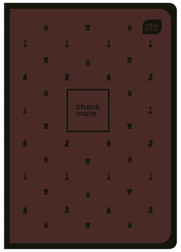A5 notesbog 96# Lattice M 70g Soft Touch Chess Interprint