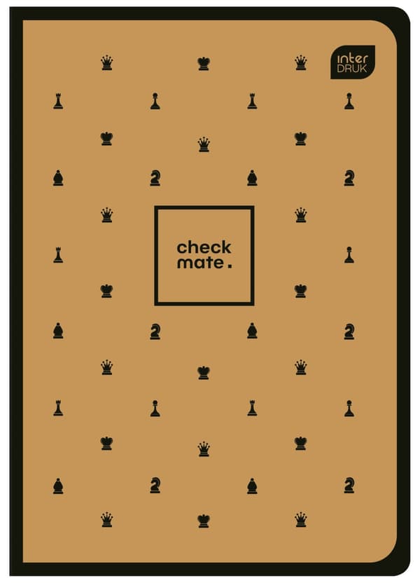 A5 muistikirja 60# Grid M 70g Soft Touch Chess Interprint