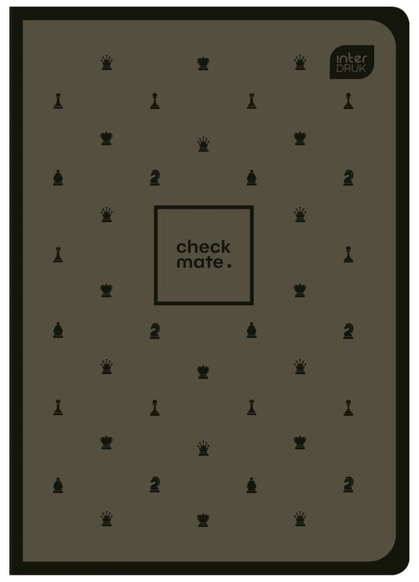A5 anteckningsbok 60# Grid M 70g Soft Touch Chess Interprint