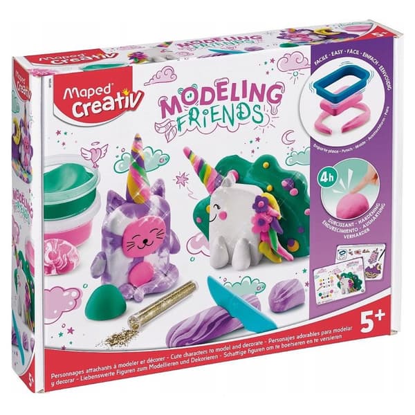 Maped Creativ Friends Magic Animals Muovailusavi 2x18g, 1x31g 907206