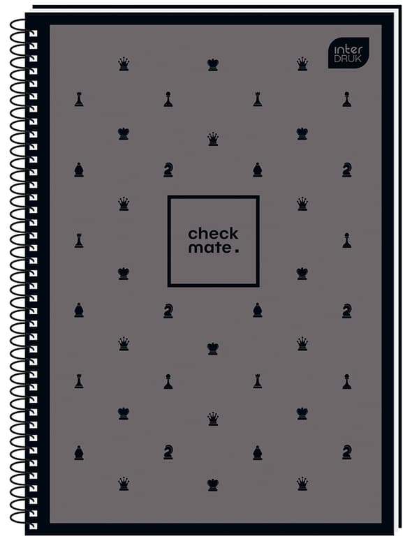 Ringbind A4/80k GRID M 70G Soft Touch Chess Interdruk