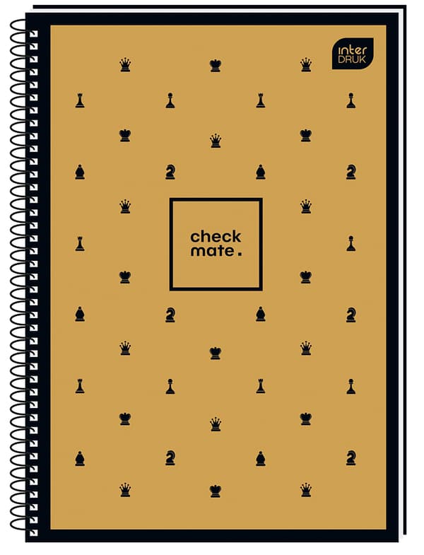 Ringbind A4/80k GRID M 70G Soft Touch Chess Interdruk
