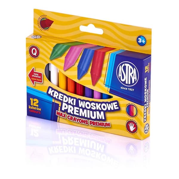 Premium vaxkritor Astra 12 färger 316111001