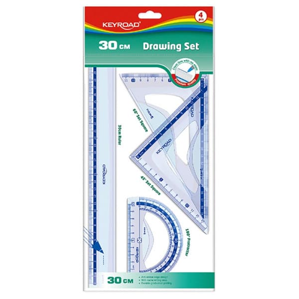 Geometrisk Keyroad Set Plast Transparent KR971429