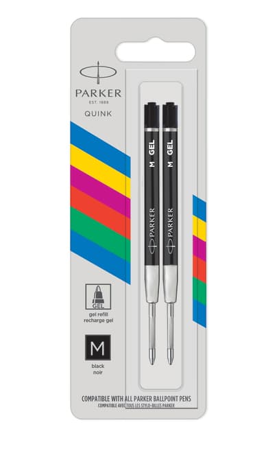 Parker Jotter Gel Kulspetspenna Refill Svart 2 st M 2136231