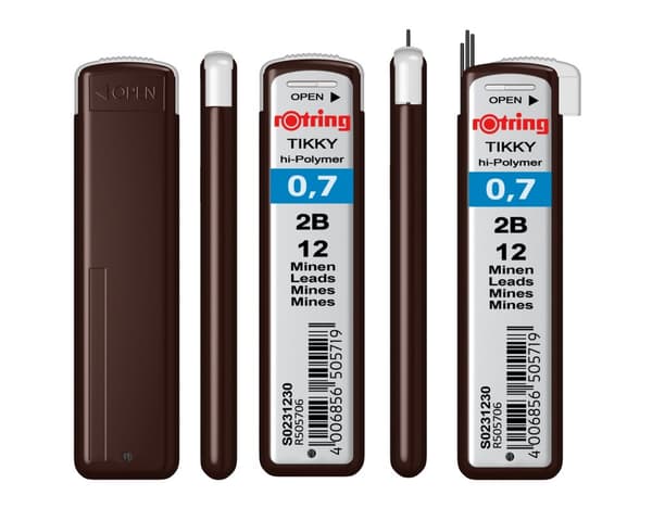 Ledninger til Rotring Tikky blyanter 0,7 mm 2B S0231230
