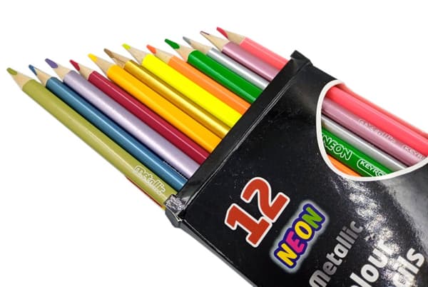 Keyroad Neon og Metallic Trekantet blyanter 12stk Kr971760