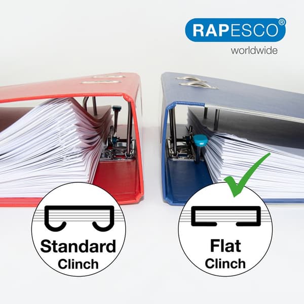 Rapesco Eco flad hæftemaskine flad hæftning 35 ark sort 1688