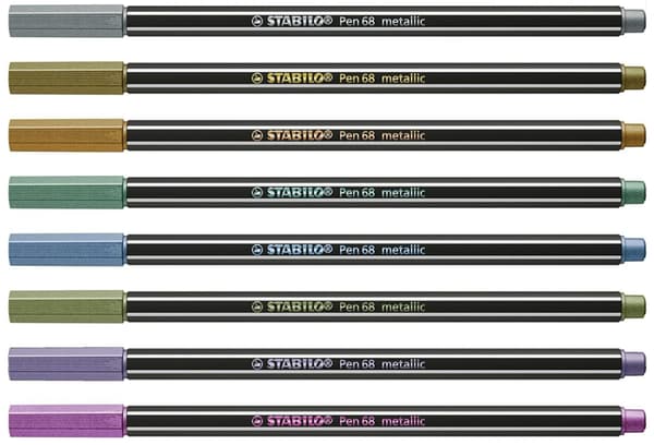 Stabilo Pen68 Arty tuscher 8 stk. Metallic farver 6808/8-32