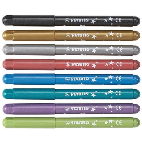Stabilo Trio Deco tuscher 8 stk. Metallic farver 377/8-6