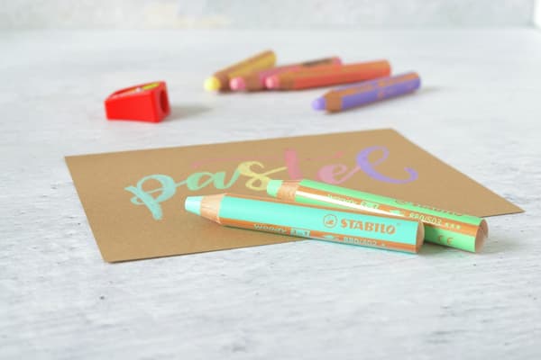 Stabilo Woody 3-i-1 blyanter 6 stykker pastel + spidser 8806-3