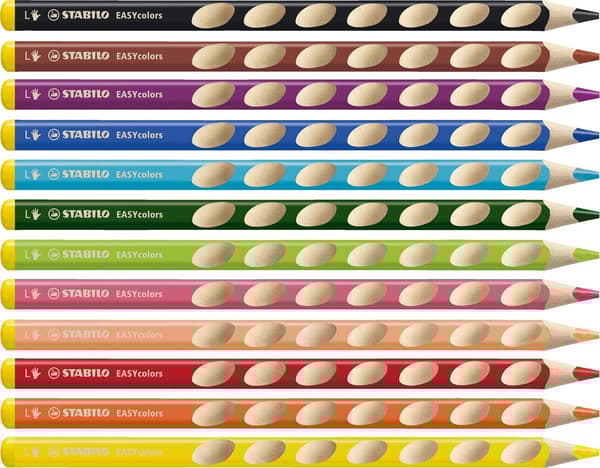 Stabilo EASYcolors lyijykynät vasenkätisille 12 kpl. 331/12