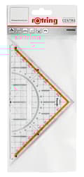 Miniatyrbild 2 av 2: Centro Rotring geometrisk set fyrkantig 22cm/45 med handtag S0903950