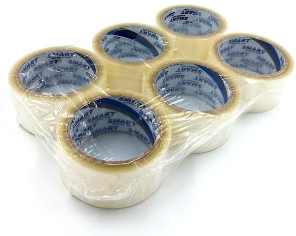 Smart gummipackningstejp Transparent 48x60 571/HS02 Klar