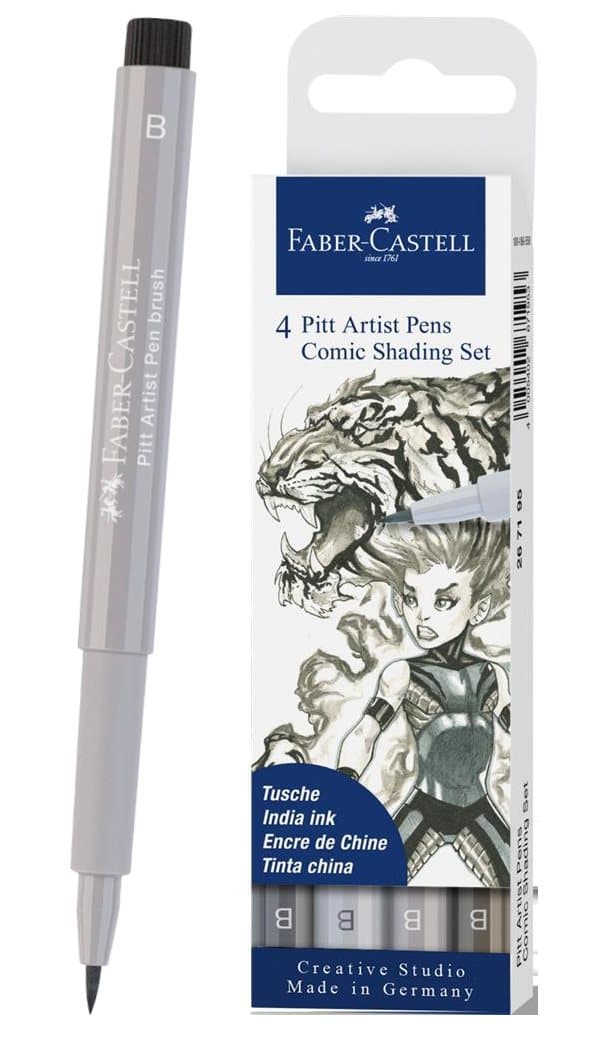 Pit Artist Pen Comic Tegnesæt "The Famazings- Daughter" 4 stykker Faber-Castell 267195FC