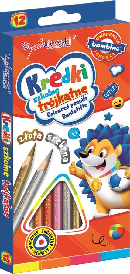 Bambino trekantede skoleblyanter 12 farver ST-KXX-P12X-160-STXX-ST