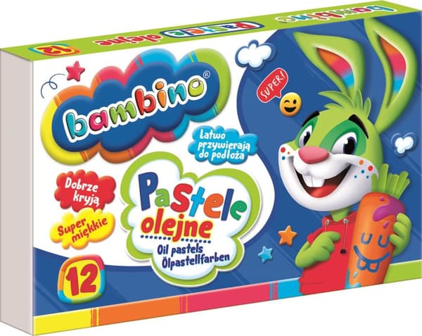 Bambino Oil Pastels 12 farver TO-PBX-P12X-XXX-XXXX-ST